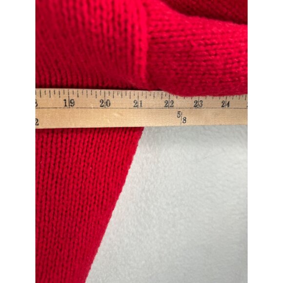 Luna Ivy 3D ribbon chunky knit cardigan red cottage core sz M - Picture 4 of 7